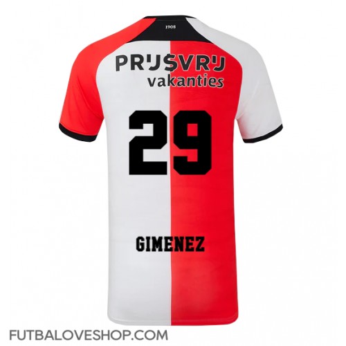 Dres Feyenoord Santiago Gimenez #29 Domáci 2024-25 Krátky Rukáv